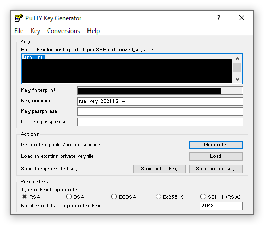 SnapCrab_PuTTY Key Generator_2021-12-14_21-43-12_No-00